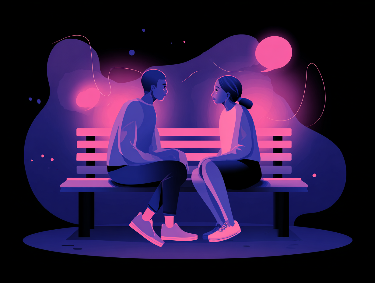 Deux ados en conversation